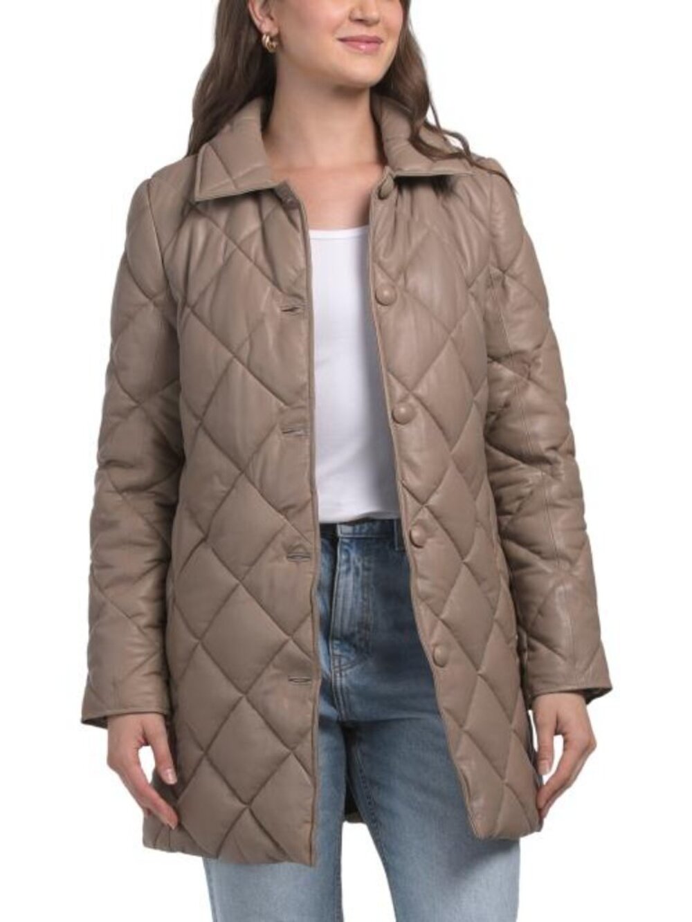 BOD & CHRISTENSEN Leather Shantel Puffer Jacket